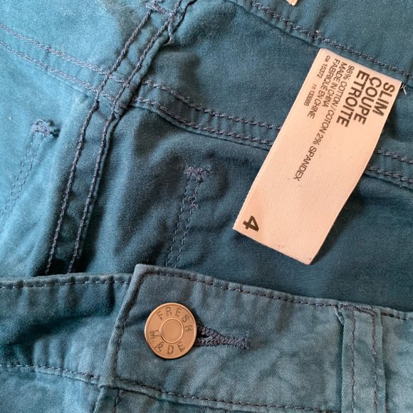 JOE FRESH | Turquoise Snake Print Skinny Jean - Picture 6 of 7